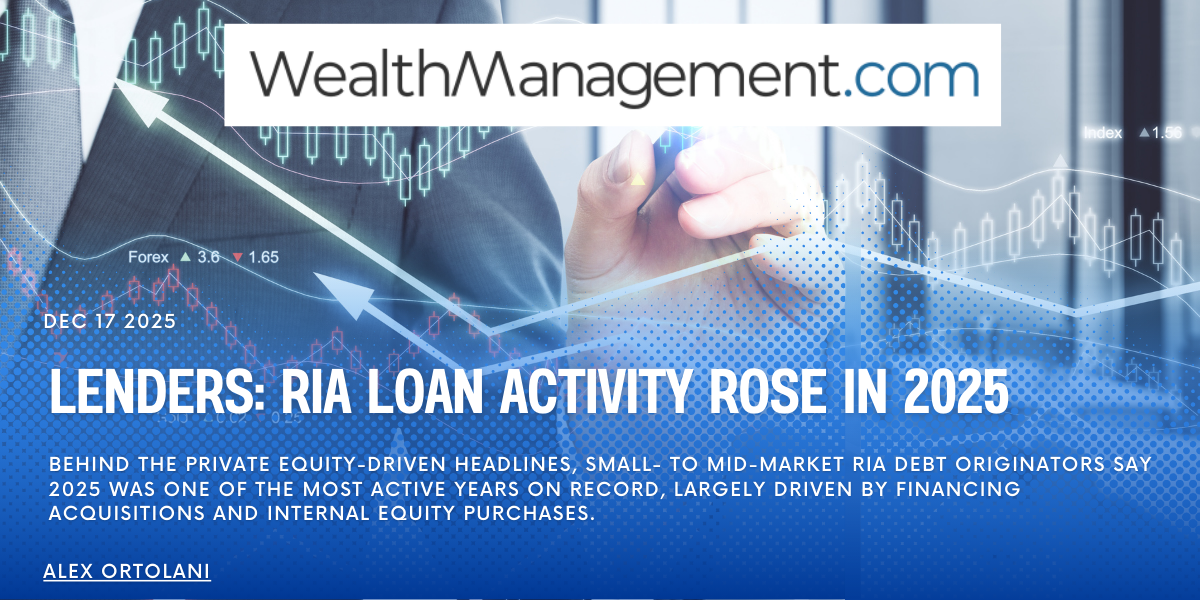 Wealth Management Article - RIA Loan Activity Rose in 2025