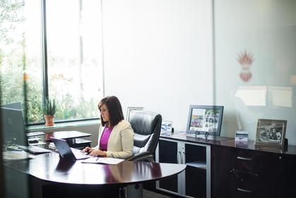 Office at SkyView Partners facility. 